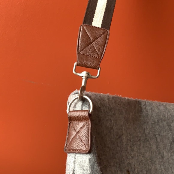 Ducti felted fabric Messenger bag / CARRYING CASE / computer bag with strap - Picture 4 of 12